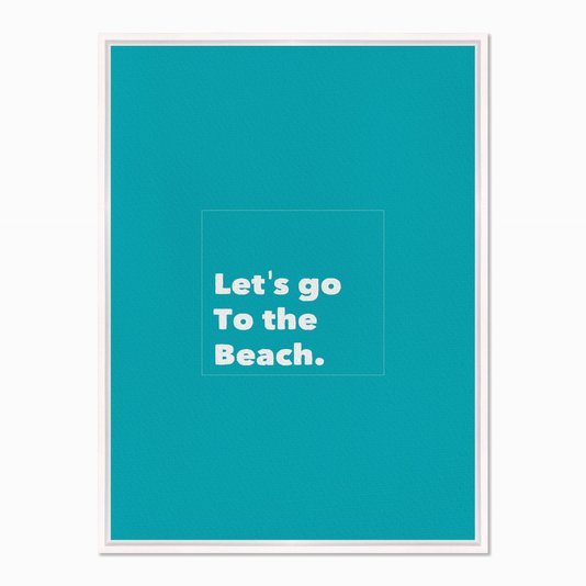 Quadro em Tela Canvas Let's Go to the Beach