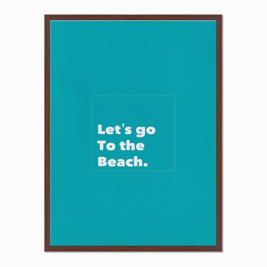 Quadro em Tela Canvas Let's Go to the Beach