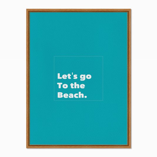 Quadro em Tela Canvas Let's Go to the Beach