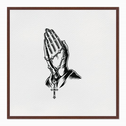 Quadro em Tela Canvas Mãos Orando
