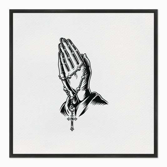 Quadro em Tela Canvas Mãos Orando