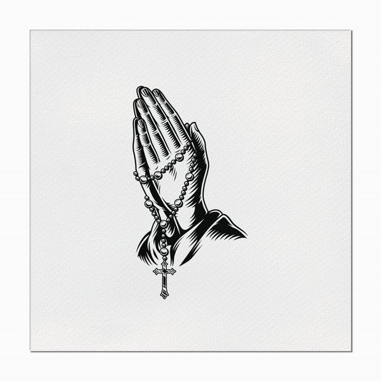 Quadro em Tela Canvas Mãos Orando