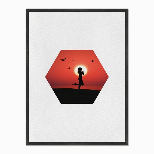 Quadro em Tela Canvas Meditando