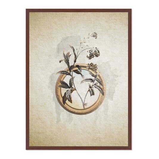 Quadro Em Tela Canvas Molduras Com Flores Vintage