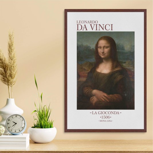 Quadro em Tela Canvas Mona Lisa de Leonardo da Vinci