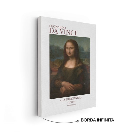 Quadro em Tela Canvas Mona Lisa de Leonardo da Vinci