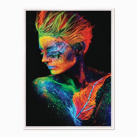 Quadro em Tela Canvas Mulher com o Corpo Pintado