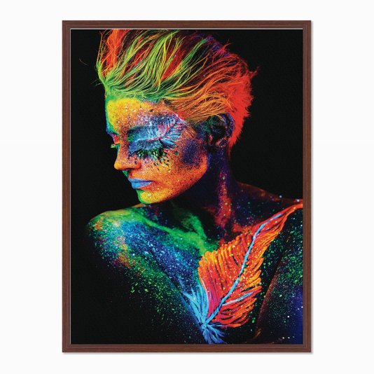 Quadro em Tela Canvas Mulher com o Corpo Pintado