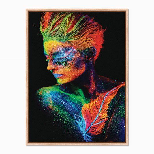 Quadro em Tela Canvas Mulher com o Corpo Pintado