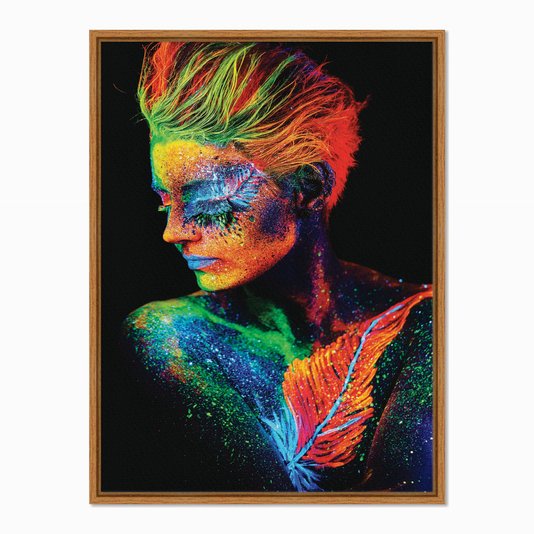 Quadro em Tela Canvas Mulher com o Corpo Pintado