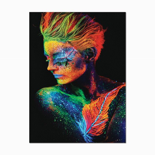 Quadro em Tela Canvas Mulher com o Corpo Pintado