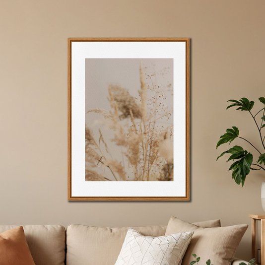 Quadro Em Tela Canvas Natureza Minimalista Plantas Secas