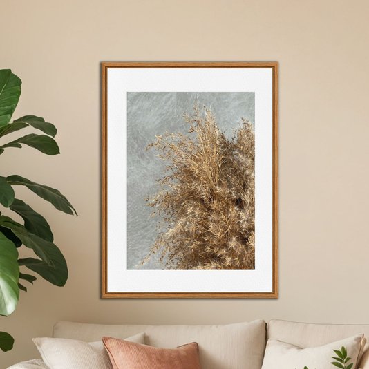 Quadro Em Tela Canvas Natureza Minimalista Plantas Secas