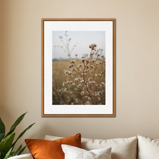 Quadro Em Tela Canvas Natureza Minimalista Plantas Secas
