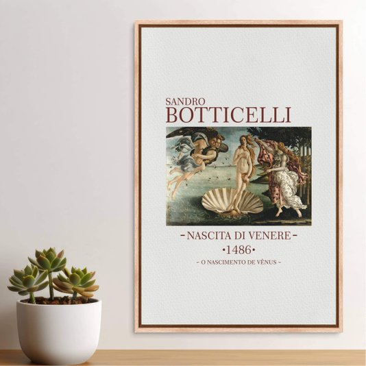 Quadro em Tela Canvas O Nascimento de Vênus de Sandro Botticelli