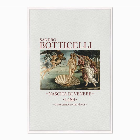 Quadro em Tela Canvas O Nascimento de Vênus de Sandro Botticelli