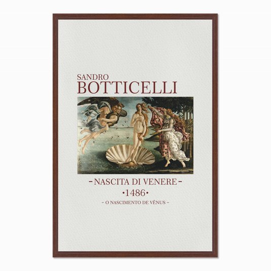 Quadro em Tela Canvas O Nascimento de Vênus de Sandro Botticelli