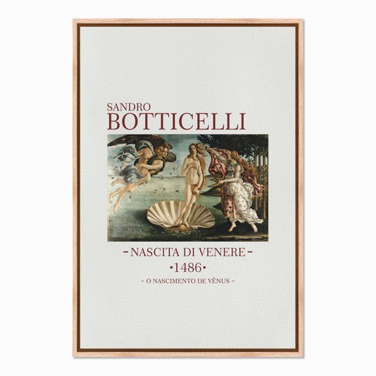 Quadro em Tela Canvas O Nascimento de Vênus de Sandro Botticelli