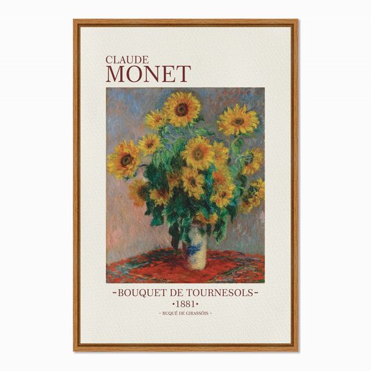Quadro em Tela Canvas Os Girassóis de Claude Monet