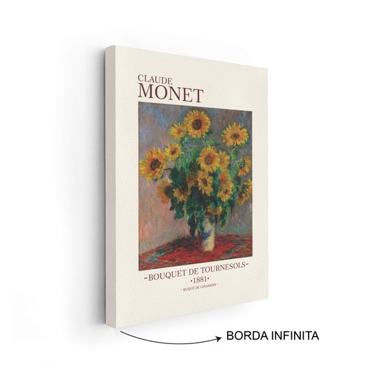 Quadro em Tela Canvas Os Girassóis de Claude Monet