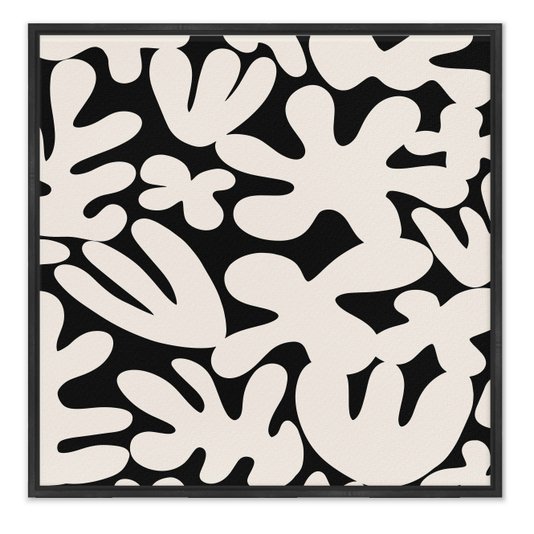 Quadro Em Tela Canvas Padrão Abstrato Estilo Japandi