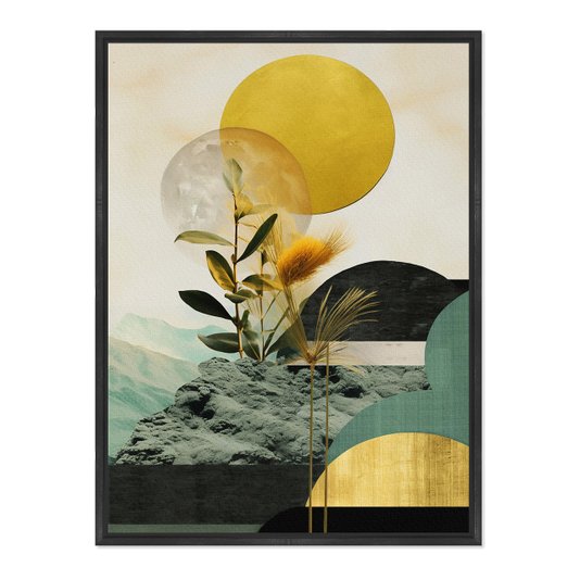 Quadro em Tela Canvas Paisagem Com Natureza Abstrata