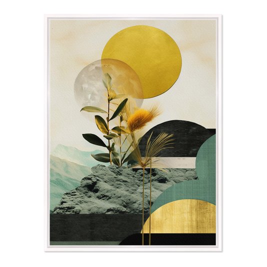 Quadro em Tela Canvas Paisagem Com Natureza Abstrata