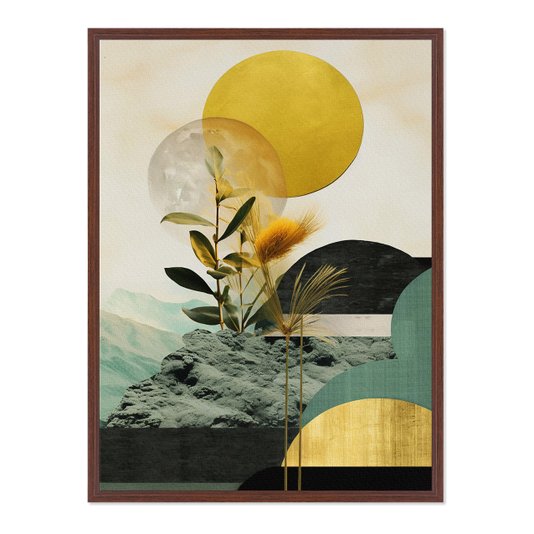 Quadro em Tela Canvas Paisagem Com Natureza Abstrata