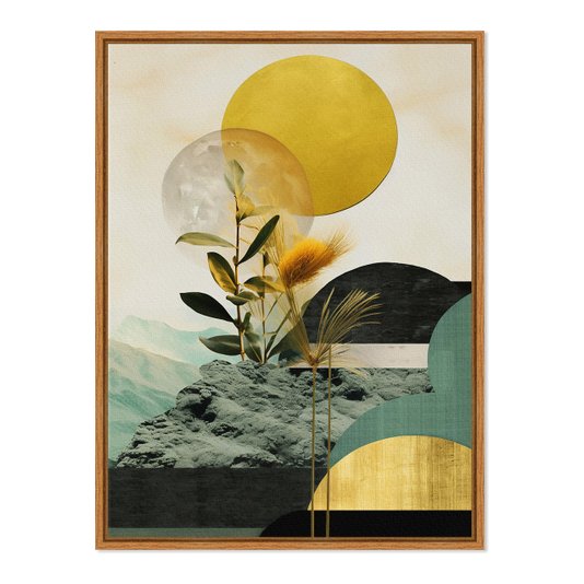 Quadro em Tela Canvas Paisagem Com Natureza Abstrata