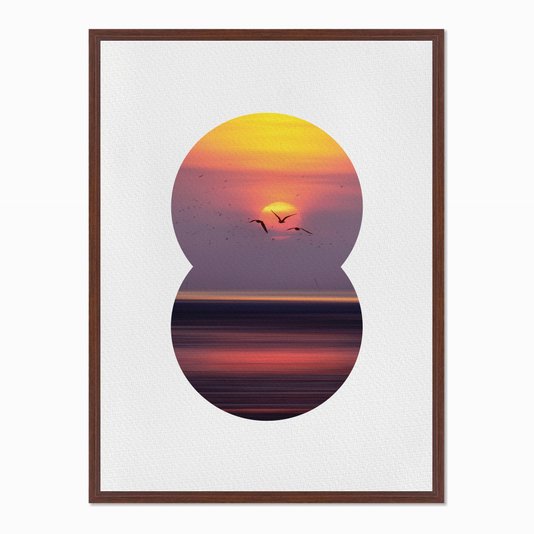 Quadro em Tela Canvas Paisagem de Pássaros Voando