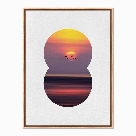 Quadro em Tela Canvas Paisagem de Pássaros Voando