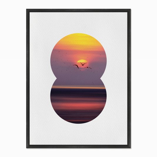 Quadro em Tela Canvas Paisagem de Pássaros Voando