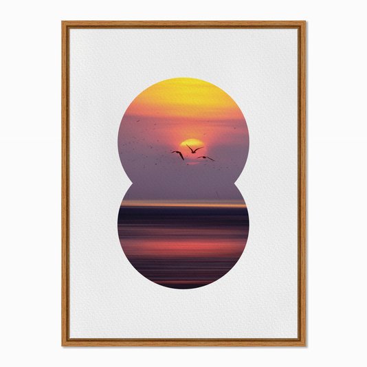 Quadro em Tela Canvas Paisagem de Pássaros Voando