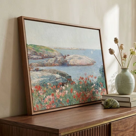 Quadro Em Tela Canvas "Papoulas, Ilhas de Shoals" de Frederick Childe Hassam