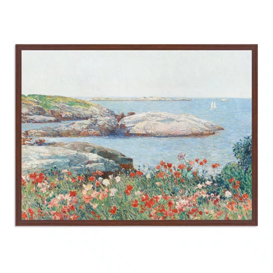 Quadro Em Tela Canvas "Papoulas, Ilhas de Shoals" de Frederick Childe Hassam