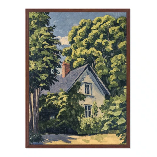 Quadro Em Tela Canvas Pintura Casa de Campo Estilo Modern Heritage