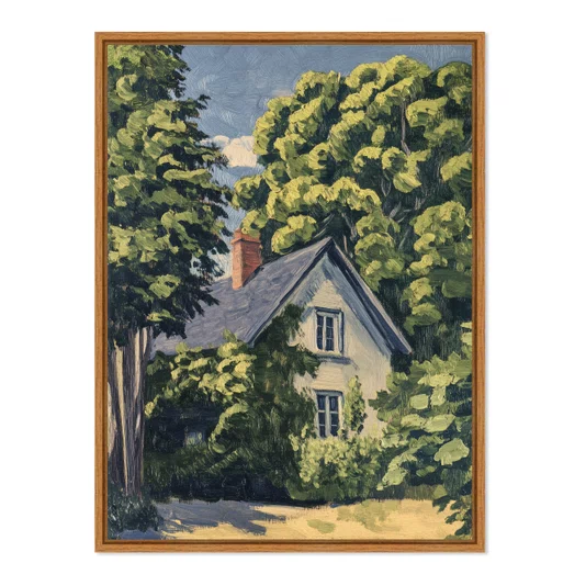 Quadro Em Tela Canvas Pintura Casa de Campo Estilo Modern Heritage