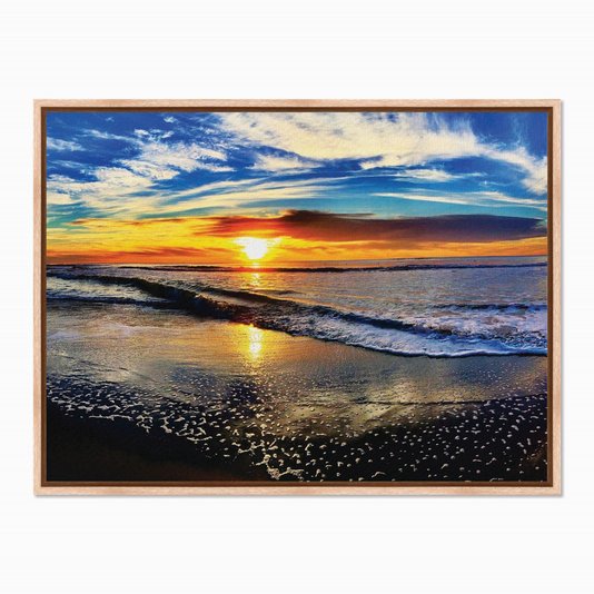 Quadro em Tela Canvas Pôr do Sol na Praia