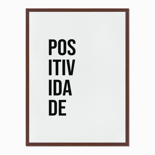 Quadro em Tela Canvas Positividade