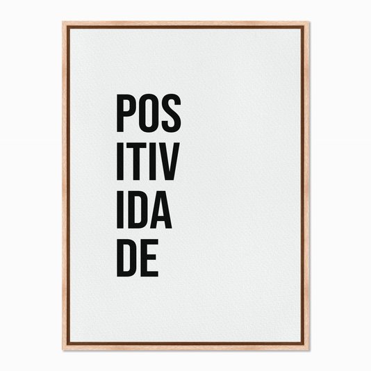Quadro em Tela Canvas Positividade