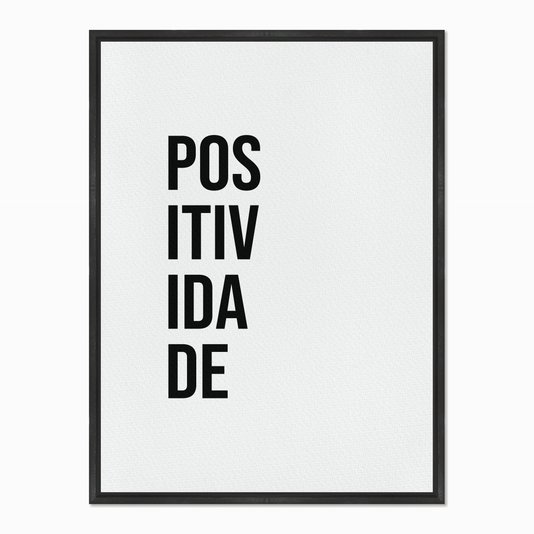 Quadro em Tela Canvas Positividade