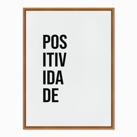 Quadro em Tela Canvas Positividade