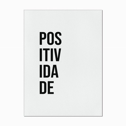 Quadro em Tela Canvas Positividade