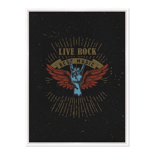 Quadro Em Tela Canvas Rock And Roll Live Rock