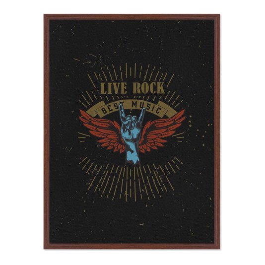 Quadro Em Tela Canvas Rock And Roll Live Rock