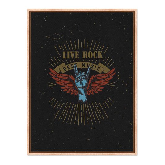Quadro Em Tela Canvas Rock And Roll Live Rock