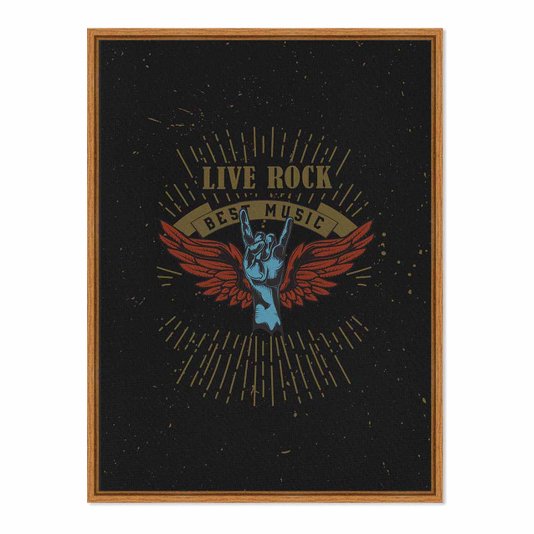 Quadro Em Tela Canvas Rock And Roll Live Rock