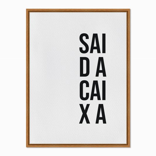 Quadro em Tela Canvas Sai da Caixa