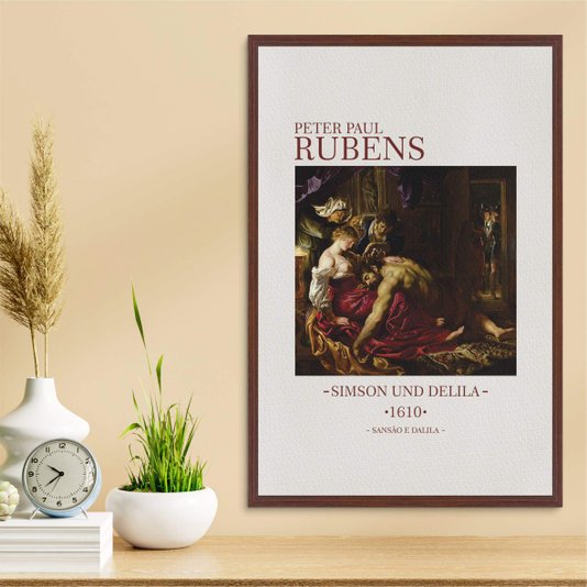 Quadro em Tela Canvas Sansão e Dalila de Peter Paul Rubens