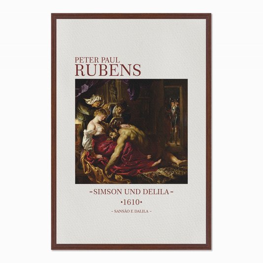 Quadro em Tela Canvas Sansão e Dalila de Peter Paul Rubens